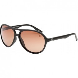 Aviator Polarized Sunglasses Aviator for Women Men - LP10501 - Matte Brown / Brown Gradient Lens - C418325SAGG $28.47