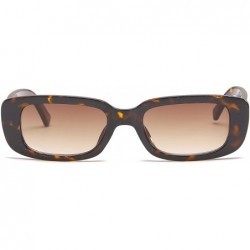 Rectangular Vintage Rectangle Small Frame Sunglasses Fashion Designer Square Shades for Women - CF190S9SH00 $9.81