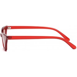 Cat Eye Small Cat Eye Sunglasses for Women Retro Sun Glasses Female Fashion Accessories - Red With Black - C118DX05Q0X $10.96