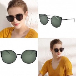 Cat Eye Ultra Lightweight Classic Cat Eye Polarized Titanium Sunglasses for Women Vintage Sun Glasses UV400 Protection - CT18...