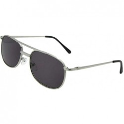 Aviator Smaller Modified Aviator Sun Reader R38 - Silver Frame Gray Lenses - CM18IY6YY0C $13.18