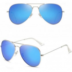 Aviator LIGHTWEIGHT Polarized Aviator Sunglasses for men and women WITH CASE 100% UV Protection 58MM - CL18X68IZER $11.69