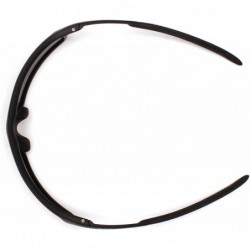 Goggle Stonewall Safety Sunglasses - Black Frame/Ice Blue Mirror Anti-Fog Lens - CX11RN037LB $20.25