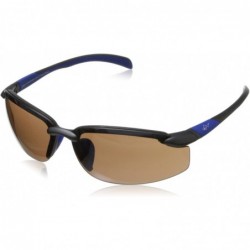 Sport G4018 Rimless Sunglasses - Matte Aluminum Black & Blue - CQ11LDRAXGL $43.53