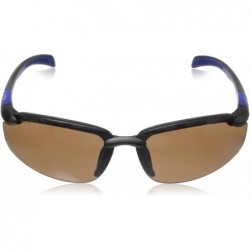 Sport G4018 Rimless Sunglasses - Matte Aluminum Black & Blue - CQ11LDRAXGL $26.34