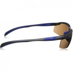 Sport G4018 Rimless Sunglasses - Matte Aluminum Black & Blue - CQ11LDRAXGL $26.34