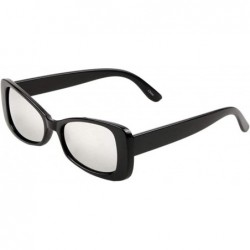 Square Wide Diagonal Square Thick Edge Frame Sunglasses - Grey - CH197R6L0A7 $11.95