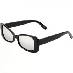 Square Wide Diagonal Square Thick Edge Frame Sunglasses - Grey - CH197R6L0A7 $27.17
