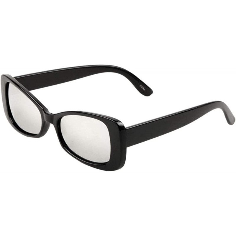Square Wide Diagonal Square Thick Edge Frame Sunglasses - Grey - CH197R6L0A7 $11.95
