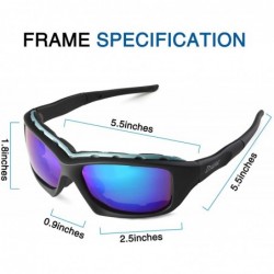 Wrap Polarized Sports Sunglasses for men women Cycling running driving Baseball Fishing Golf Superlight Frame - CX18RLASIQD $...