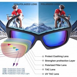 Wrap Polarized Sports Sunglasses for men women Cycling running driving Baseball Fishing Golf Superlight Frame - CX18RLASIQD $...