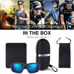 Wrap Polarized Sports Sunglasses for men women Cycling running driving Baseball Fishing Golf Superlight Frame - CX18RLASIQD $...