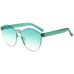Round Unisex Fashion Candy Colors Round Outdoor Sunglasses Sunglasses - Green - C41905SK0W2 $30.29