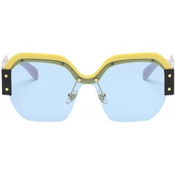 Goggle Women Vintage Sunglasses Retro Big Frame UV400 Eyewear Fashion Ladies - 2194d - CY18RR2LDAQ $16.01