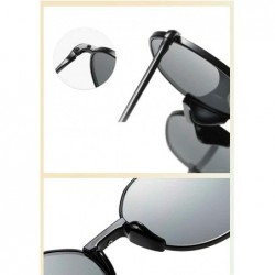 Round New fashion unisex retro metal round frame personality brand sunglasses with box UV400 - Powder Reflection - CP18S2796K...
