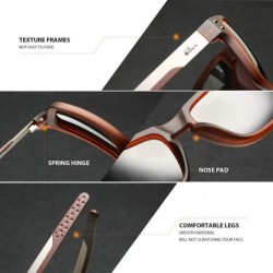 Wayfarer Polarized Sports Sunglasses Square Glasses for Men Women Running Cycling Fishing Golf Baseball - Bronze - CA18XE6064...