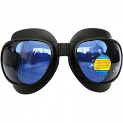 Goggle Wrap Around Folding Goggles (Black/Blue) - CI185QNC49Q $46.14