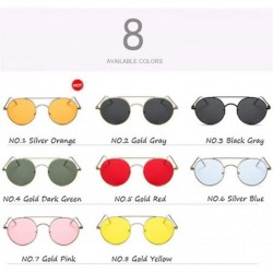 Aviator New Arrival 2019 Alloy Sunglasses Women Vintage Luxury Ocean Lens BlackGray - Silverblue - C818XQZCL89 $7.47