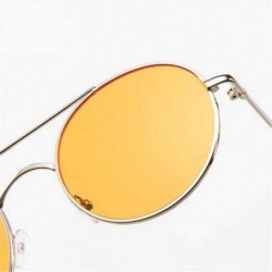 Aviator New Arrival 2019 Alloy Sunglasses Women Vintage Luxury Ocean Lens BlackGray - Silverblue - C818XQZCL89 $7.47