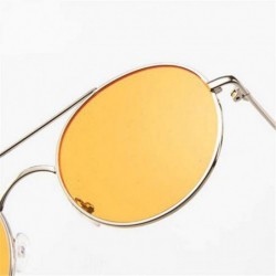 Aviator New Arrival 2019 Alloy Sunglasses Women Vintage Luxury Ocean Lens BlackGray - Silverblue - C818XQZCL89 $7.47