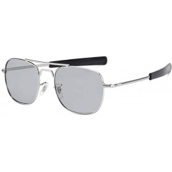 Semi-rimless Polarized Sunglasses Titanium Protection Glasses - B - CK19974XS35 $42.51