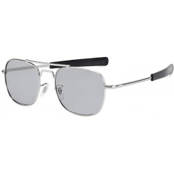 Semi-rimless Polarized Sunglasses Titanium Protection Glasses - B - CK19974XS35 $20.10