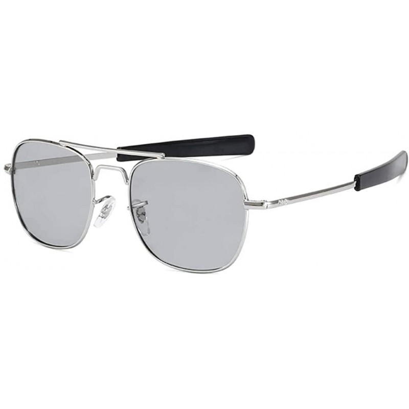 Semi-rimless Polarized Sunglasses Titanium Protection Glasses - B - CK19974XS35 $20.10