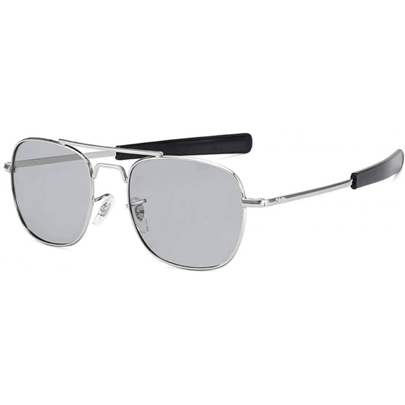 Semi-rimless Polarized Sunglasses Titanium Protection Glasses - B - CK19974XS35 $20.10
