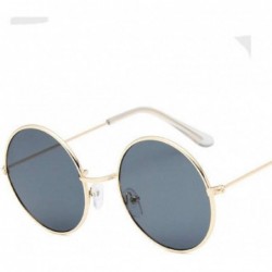 Rimless Gradient Oversize Circle Lens Round Sunglasses - D - CN18RLW36RG $18.12