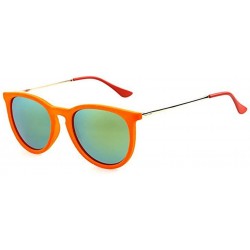 Oval sunglasses for women Retro Round Sunglasses Men Oval Frame Sun Glasses - 15 - C118WYRZITW $28.33