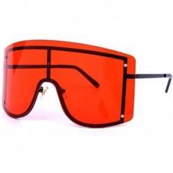 Goggle Big Frame Personality Sunglasses Windproof Sunglasses Colorful Frame Goggles - 2 - CZ190EY67H8 $70.58