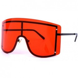 Goggle Big Frame Personality Sunglasses Windproof Sunglasses Colorful Frame Goggles - 2 - CZ190EY67H8 $27.58