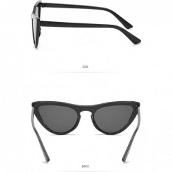 Cat Eye Polarized Sunglasses Fashion Glasses Protection - Black - CU18TND2ZNI $16.76