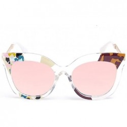 Butterfly Color Pieces Embellished Butterfly Sunglasses - CB192D3OY9M $17.72