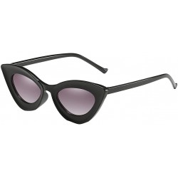 Rimless Retro Vintage Cateye Sunglasses for Women Fashion Mirrored Lens Plastic Frame Cat Eye Sunglasses - Gray - CE1908NKDNA...