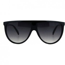 Oversized Womens Trendy Fashion Sunglasses Oversized Boyfriend Shades UV 400 - Black (Smoke) - CT18T76EI0L $14.15