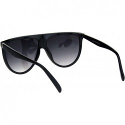 Oversized Womens Trendy Fashion Sunglasses Oversized Boyfriend Shades UV 400 - Black (Smoke) - CT18T76EI0L $14.15