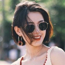Wrap Metal Classic Vintage Women Sunglasses Luxury Design Glasses Driving Eyewear Oculos De Sol Masculino - CI1985HIG9M $33.64