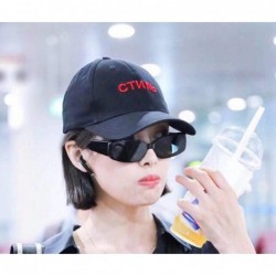 Rimless Creative Rectangle Sunglasses Women Fashion Thick Frame UV400 Protection B2462 - Black - CR18LWWOAAS $14.16