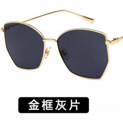 Round Women Sunglasses Retro Luxury Mirror Sun Glasses Yellow Vintage Metal Frame Butterfly Square - White - CN198ZZGL2O $36.23