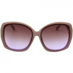 Cat Eye Women Square Cat Eye Fashion Sunglasses - Taupe - CB198N4REAI $21.75