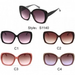 Cat Eye Women Square Cat Eye Fashion Sunglasses - Taupe - CB198N4REAI $11.16