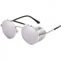 Rimless Retro Round Metal Sunglasses Men Women Glasses Shades UV Protection - 2-Gold-Gray - C0194OOKETK $20.29