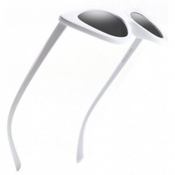 Cat Eye Vintage Cat Eye Hip Hop Fashion Mod Design Sharp Corner Rhinestone Sunglasses for Women - CE18G30L53I $13.21