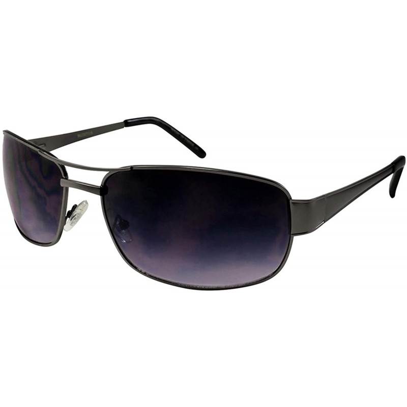 Rectangular Large Rectangular Sunglasses for Men Spring Hinge Sunglasses Big Shape BG20731S - C911XYQE0QJ $12.78