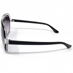 Square Unisex Womens & Mens Fashion Sunglasses 100% UV Protection - See Shapes & Colors - Clear Black - CO18H5MHSEL $20.12