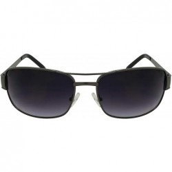Rectangular Large Rectangular Sunglasses for Men Spring Hinge Sunglasses Big Shape BG20731S - C911XYQE0QJ $12.78