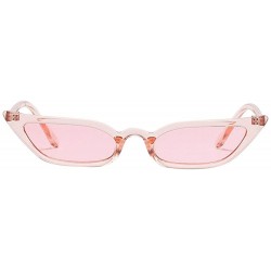 Wrap Unisex Fashion Eyewear Unique Sunglasses Small Frame Vintage Glasses - Pink - CQ1970GKN5S $19.16