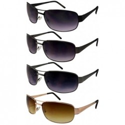 Rectangular Large Rectangular Sunglasses for Men Spring Hinge Sunglasses Big Shape BG20731S - C911XYQE0QJ $12.78