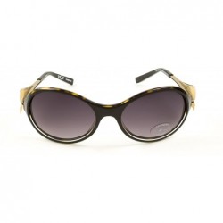 Oval Women's New Day Semi-Oval Sunglasses 60mm Black Gilded - CM12DJUKC7Z $51.82